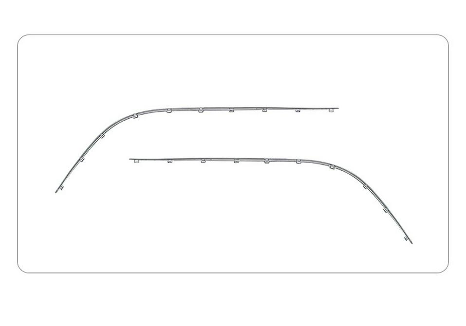 Mercedes-Benz Classe CLK W209 Striscia Decorativa Luminosa Paraurti Anteriore (2002-2005)