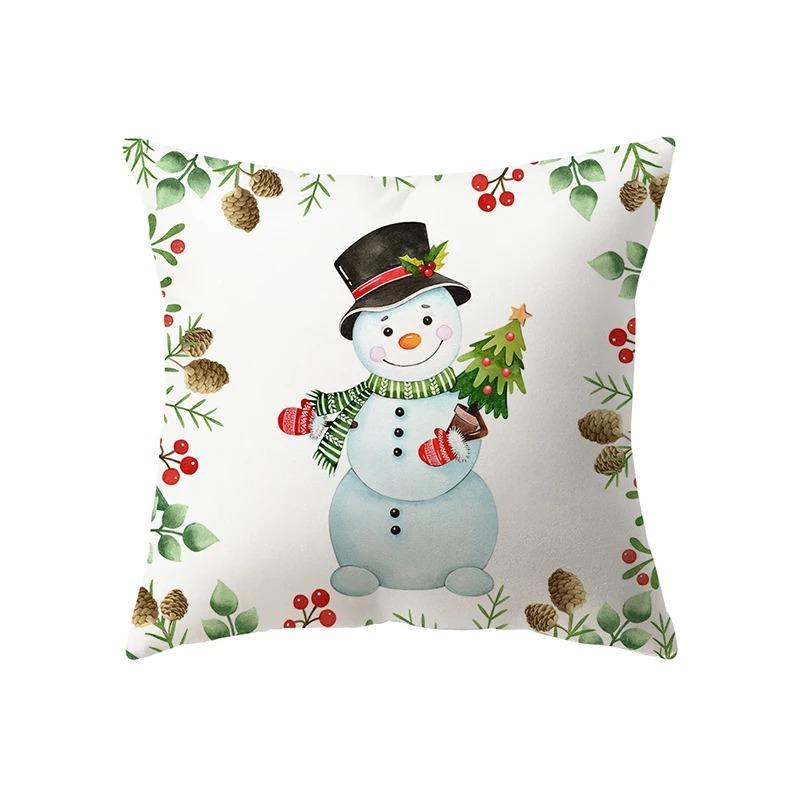 Christmas Themed Pillowcases Car Accessories Office Santa Claus Living Room Sofa Home Pillowcases