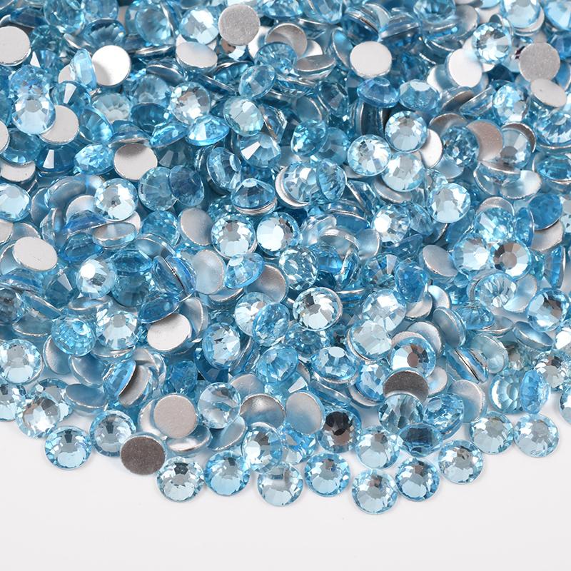 New Misty Rose Colors Glass Rhinestones SS6-SS30 Non Hotfix Crystals Flatback Crystal Rhinestones for Nail Art DIY