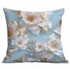 Spring and Summer 3D Floral Print Pillowcase Home Sofa Cushion Pillowcase