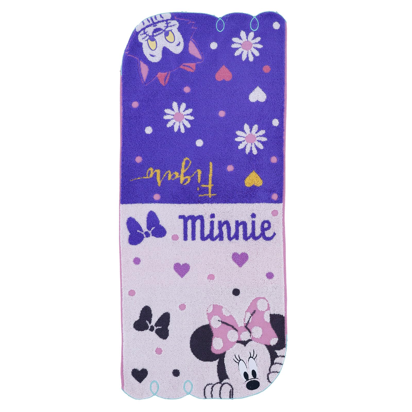 Marushin Face Disney Minnie Minnie Antibacterial and Perfect Product 2006046800 Towel, Mouse,  Hyokkori Lovely  Design, 100% Cotton, Deodorizing,