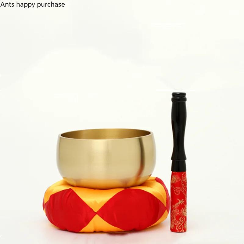 Buddhist Supplies Brass Buddha Sound Bowl Copper Utensils Singing Bowls Yoga Meditate Practice Tibetan Bowl Decorative Bowls
