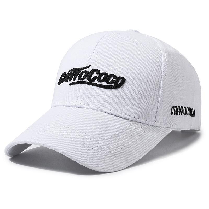Pure cotton baseball cap for men and women, same style casual peaked cap, embroiderletter sun hat, sun protection