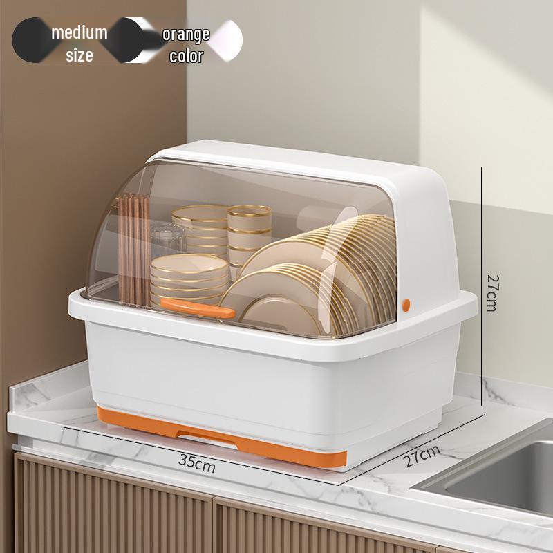 

Коробка для хранения мисок и палочек с крышкой, Сушилка для посуды для кухни и общежития, Пластиковый шкаф для мисок, Коробка для мисок со сливом