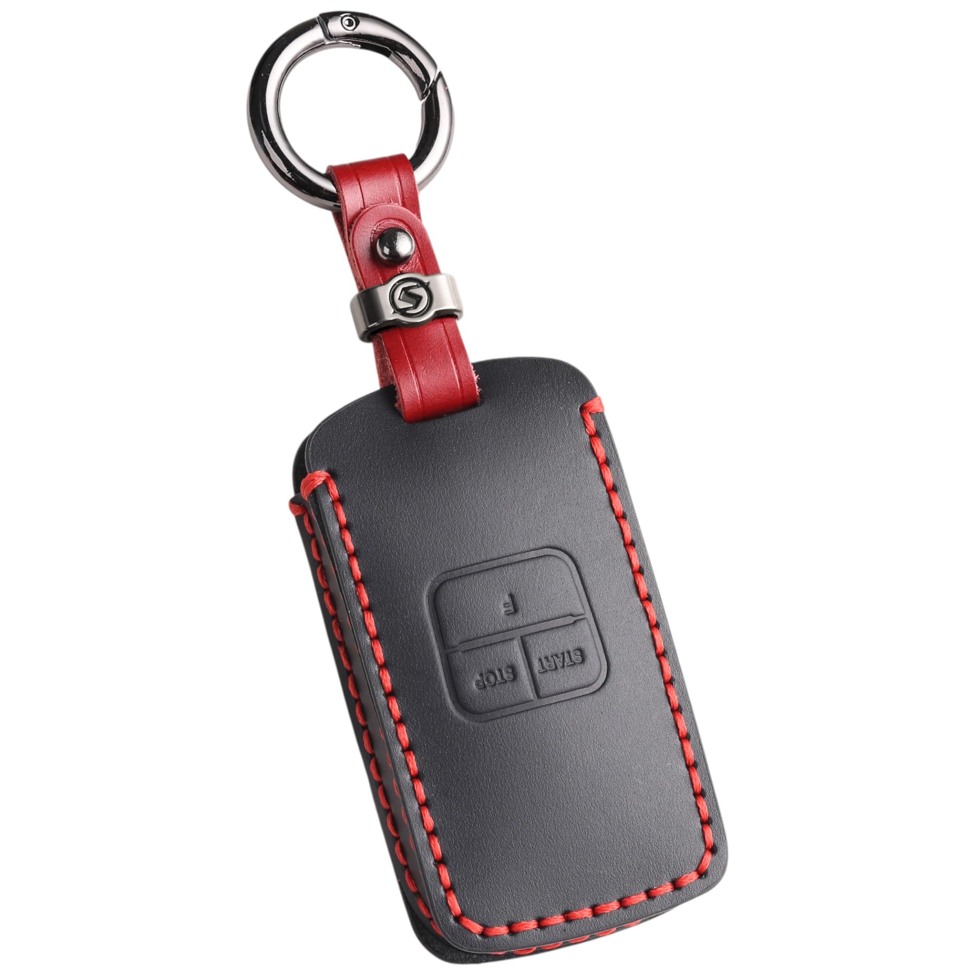 

smasol Чехол для стартера двигателя для новых моделей Mazda и чехол для ключа стартера двигателя из натуральной кожи Новый чехол для дистанционного стартера Mazda CX8, CX5, CX30, MX30, Mazda3, чёрный