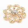 Rhinestone Flower Brooch: Elegant Dress Accessory and Gift