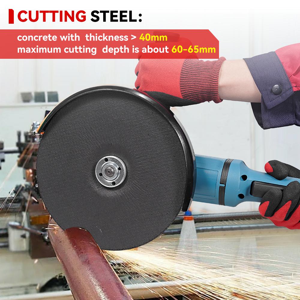 ONEVAN 180MM Brushless Electric Angle Grinder Variable Speed M14 Cutting Machine Woodworking Tool for Makita 18v Battery Pin