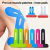 10 Pcs Precut Kinesiology Tape for Knee Pain Relief Waterproof Elastic Athletic Tape for Knee Support Stability