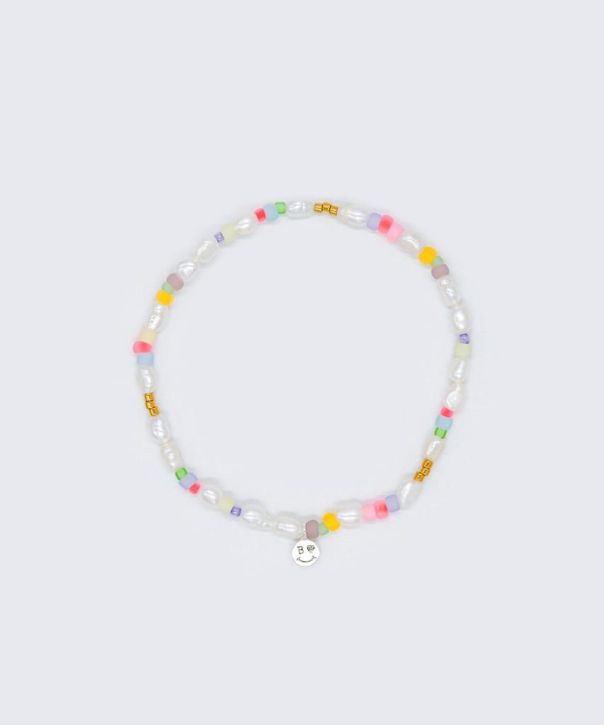 Bonbeau Jelly Beads Water Pearl Bracelet 3Mm Rice Grain Freshwater Pearl Color Bead Bracelet
