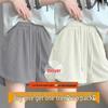 Ice Silk Women's Wide-Leg Sports Shorts, Summer Casual High-Waisted, Versatile Running Outerwear - Single/Double Three-Quarter Length