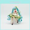 Hatsune Miku Pvc Model Ornament With Four Leaf Clover Style For Desk Decor And Collectible Display