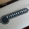 1 Set Slots Design Parking Number Plate Rhinestone Excellent Car Styling Phone Number Card Plate