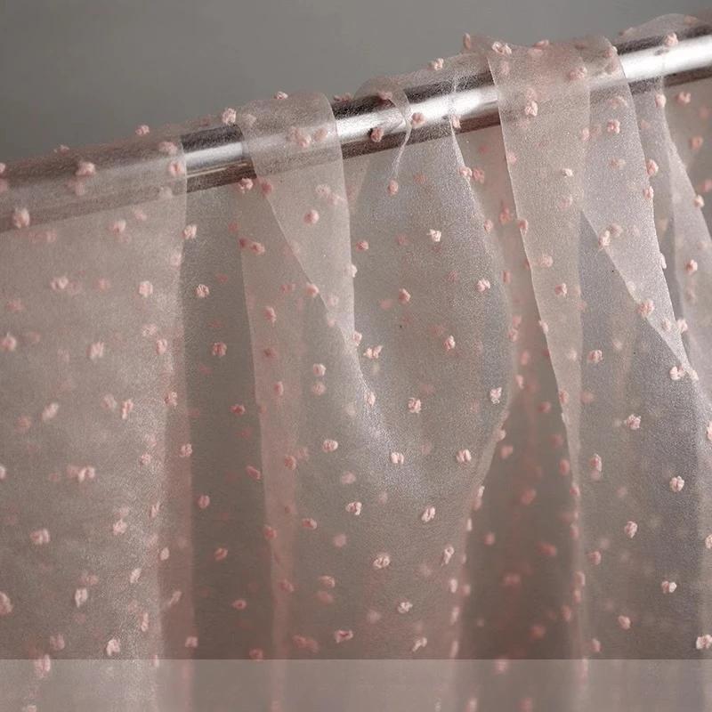 

Wide 150cm Bubble Flocking Dots Organza Tulle Fabric DIY Bridal Dress Wedding Decor Puff Skirt Net Fabric Summer Dress Children 100x150cm
