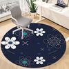 1PC Floral Pattern Chair Carpet for Office, Indoor Non-Slip Washable  Carpet, Soft Comfortable Mat For Office Room yy250930170