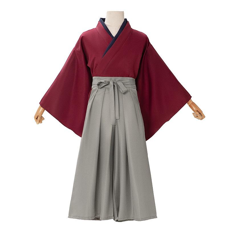 Rurouni Kenshin Himura Kenshin Oblek Červené Kendo Kimono Comic Con Halloween cos Anime Kostým