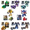 Transforming Car Robot Mech Action Figure Toy Cartoon Collectible With Puzzle Assembly Plastic Material