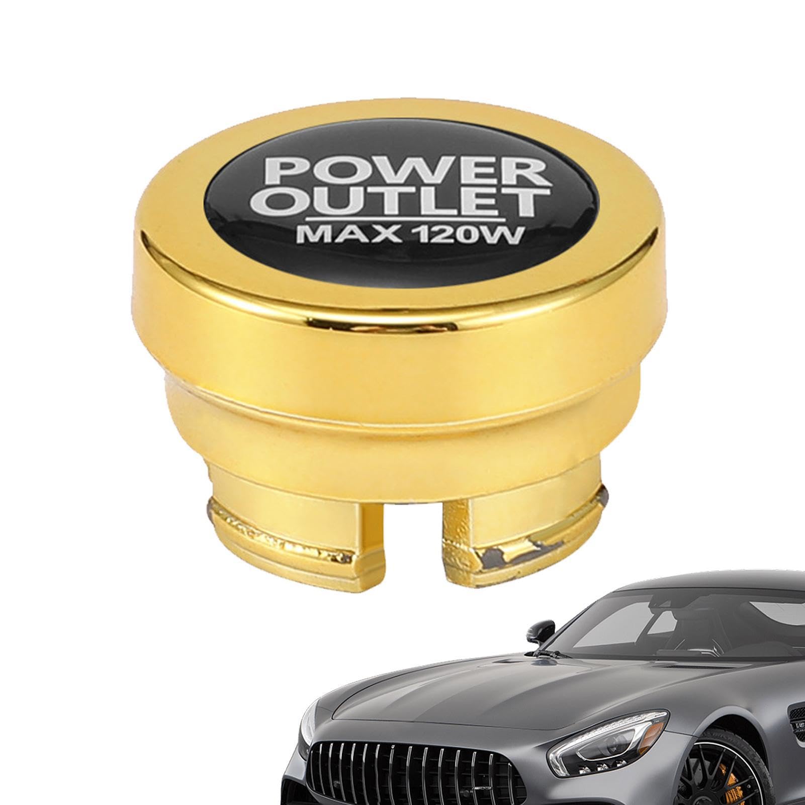 Cigarette Lighter Plug Cover Cigarette Lighter Dust Cover Car Lighter Dust Cover Waterproof Cover See description золотой