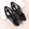 New Men's Business Dress Leather Shoes Leather High-end Brock Shoes British Style Wedding Men's Shoes First Layer Cowhide Shoes