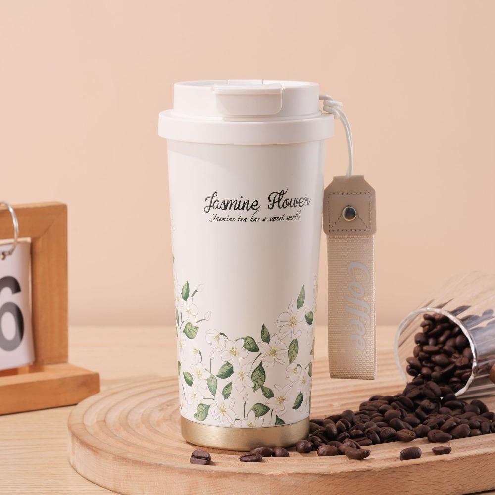 Leak-Proof Flower Thermos Mug 500ml Capacity Double Wall Travel Mug  Gift for Girls