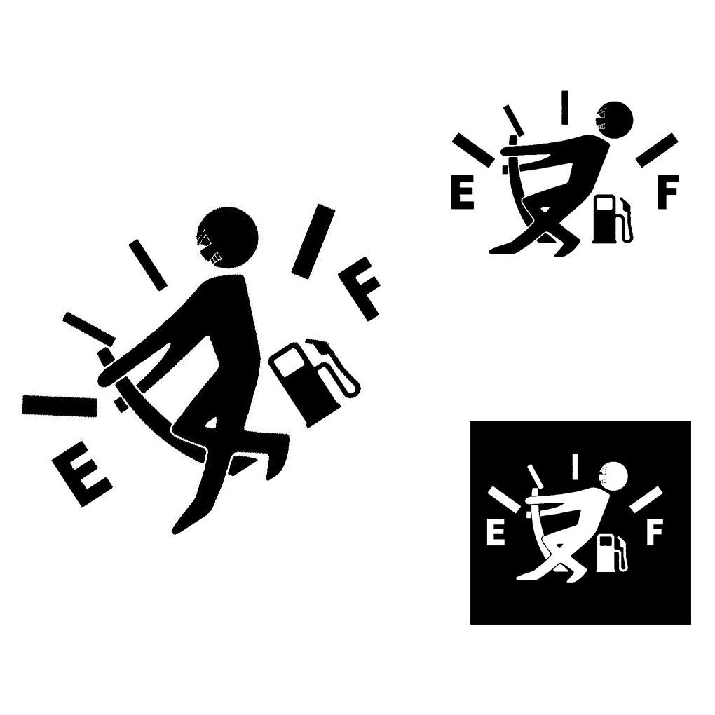 Funny Car Sticker Pull Fuel Tank Pointer Car Sticker Wrap Decal Decoration Fuel Tank Cap Wrap Decor