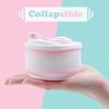 Reusable Silicone Collapsible Mug with Lid for Camping 350ml Lightweight Travel Folding Coffee Mug collapsible cup silicone cup