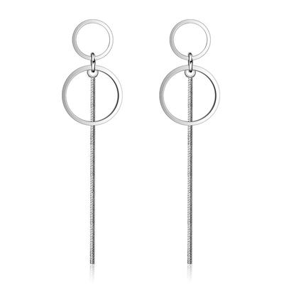 Stud Earrings Femininity Personality Simple Pearl Fringed Earrings Silver Plated Earrings Long Earrings Earrings Earline Ear Jewelry