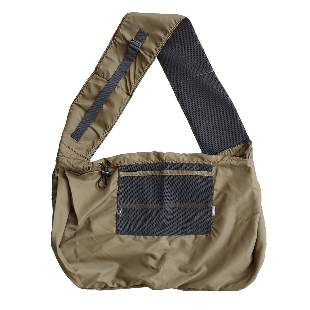 

braaa Складная сумка-слинг для собаки, регулируемая, складная, ультралегкая, длина, (хаки)