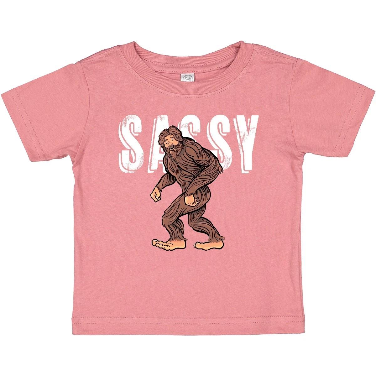 Inktastic Bigfoot SASSY Happy Sasquatch Baby T-Shirt Hide Seek Hiking Climbing 100
