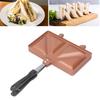 Hot   Maker Aluminum Alloy Hot Dog Toaster Double Sided Frying Pan   Baking Pan
