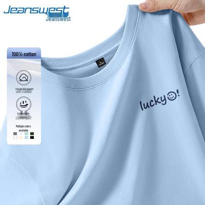 Jeanswest Unisex Loose Fit Short Sleeve Cotton T-shirt