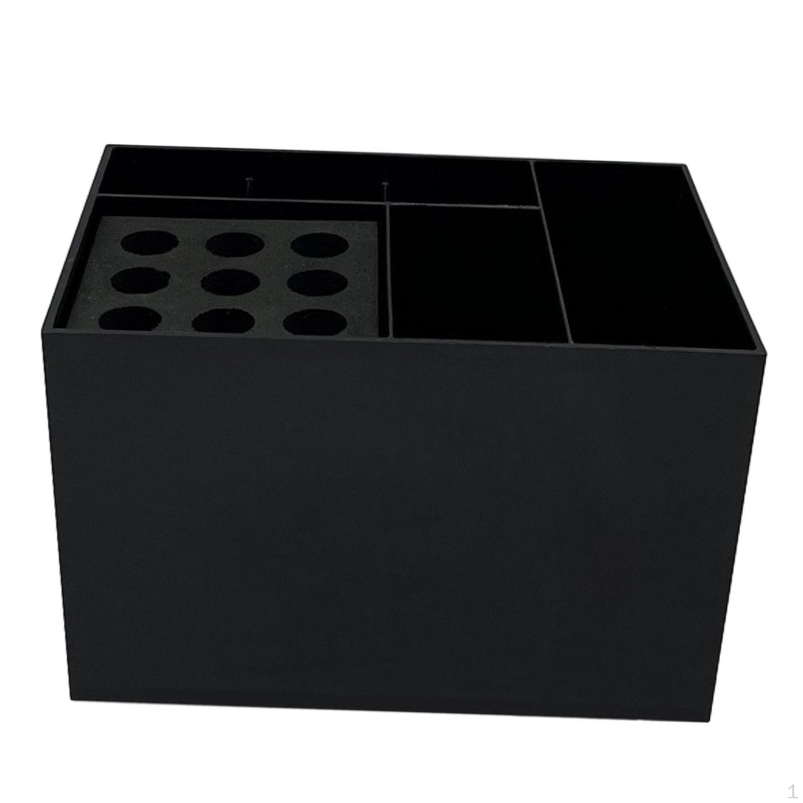 

Контейнер для парикмахерских ножниц, ящик для хранения парикмахерских принадлежностей, органайзер для косметики, держатель для Black 9 Holes