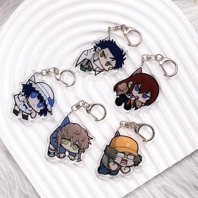 Personagens de Anime Steins;Chaveiro Acrílico Tendência Acessórios Pingente de Bolsa Pingente Criativo para Mochila Chaveiro Presentes Para Amigos