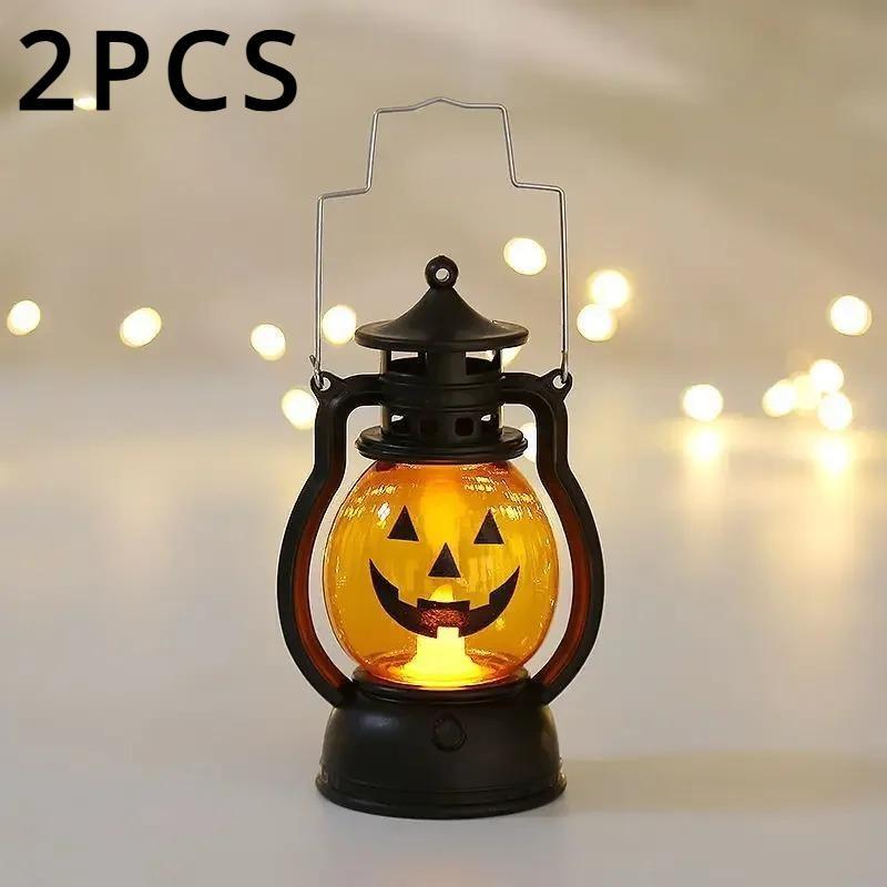 LED Kürbis Geister Lanter Kerze Licht Halloween Party Dekoration für Haus Urlaub Bar Horror Requisiten Öl Lampe Kinder Spielzeug