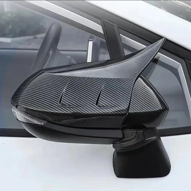 For Toyota Corolla - Car Rearview Side Mirror Cover Horn Wing Cap Exterior Door Rear View Case Trim Shell Housing Add on