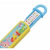 Skater Children's Chopsticks and Chopstick Case Set, Shimajiro Picnic Design, Made In Japan, 16.5cm, ABS2AM