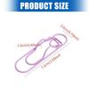 30PCS Fun Offices Supplies Adorable Metal Heart Paper Clips Metal Texture Suitable for Bookmarking and File Sorting