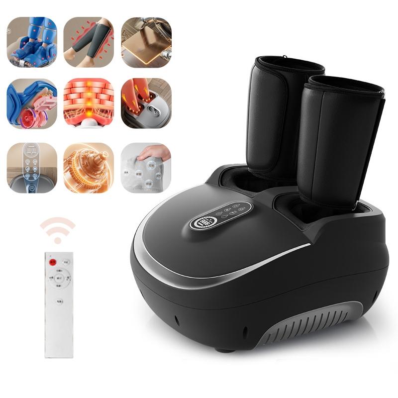 

Электрический массажер для ног Jinkairui Успокаивающий массаж шиацу для ног с регулируемым давлением воздуха, теплом, снимает расслабление EU Plug