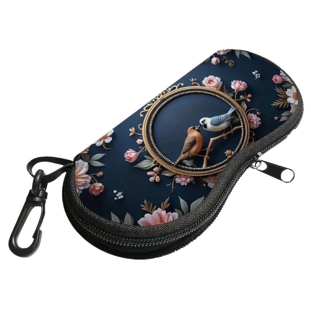 Creative Hanging Eyeglass Case Leather Soft Sunglasses Storage Bag Water-resistant Portable SunGlasses Holder for Kids Women Men