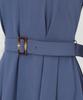 Mishmash Klänning för Kvinnor, Feminin och Vacker, Hängselklänning/Camiklänning med Bälte, Enfärgad, MM517411 BLÅ