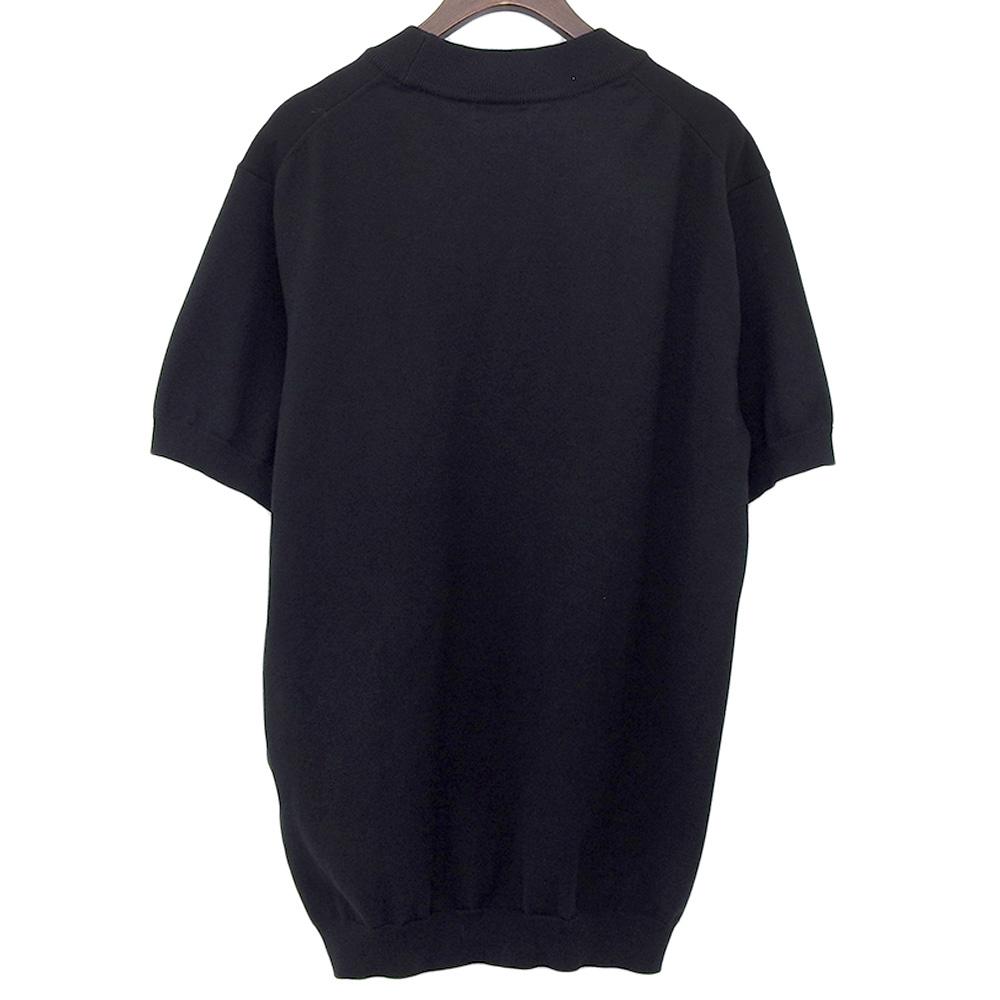 HILTON Excellent condition crew neck short sleeve knit top for men, black, size L, 652036 tops L blackUsed