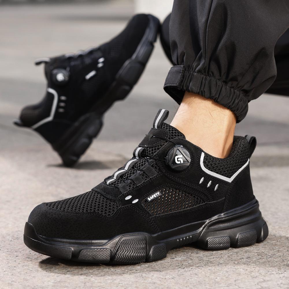 Fashion 2025 Summer New Unisex Safety Shoes Men Work Sneakers Indestructible Safety Boots Women Shoes Men Steel Toe Shoes Sport Style