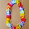 Hawaiian Flower Garland Necklace for Hula Parties and Beach Festivals