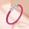 MOONLIGHT Classic Design Exquisite Cheetah Zircon Bracelet for Women Braided Leather Bracelet Quality Banquet Couples Gift