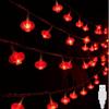 Luzes de Fio LED Para o Ano Novo Chinês Com Lanternas Vermelhas Decoração Para Casa e Uso Externo