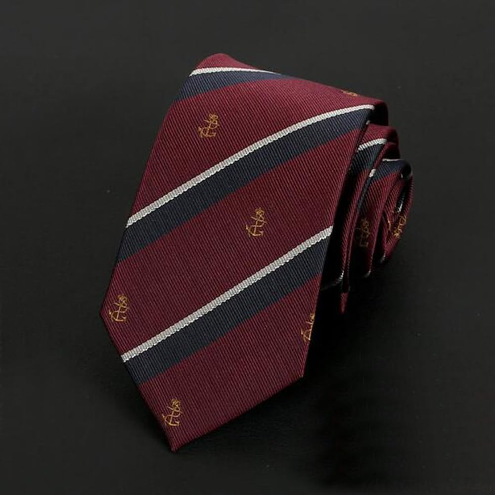 [FASELE] Necktie, Unisex, Men's, Women's, Girls', Boys', Stripe, Anchor Pattern, Student, High School Student, Campus Fashion, Stylish, Gift,