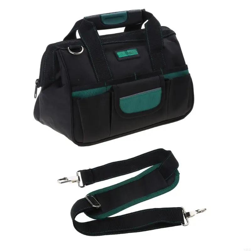 Convenient Oxford Cloth Tool Bag Wide Mouth Large Capacity Tote for Home&Work
