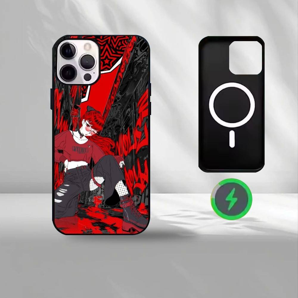 Kasumi Persona Yoshizawa 5  Phone Case For iPhone17,16,15,14,13,12,11 Plus,For Magnetic Wireless Charge Cover