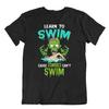 Zombies Swim Tshirt Pun Joke T-Shirt Frik Design Tee