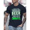 European Sizes Trendy and Fashionable Casual Men's T-shirt for Daily Wear