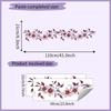 Creative Floral Leaves Wall Sticker Self-Adhesive Removable Bedroom Living Room Hallway Dorm Home Decor Art